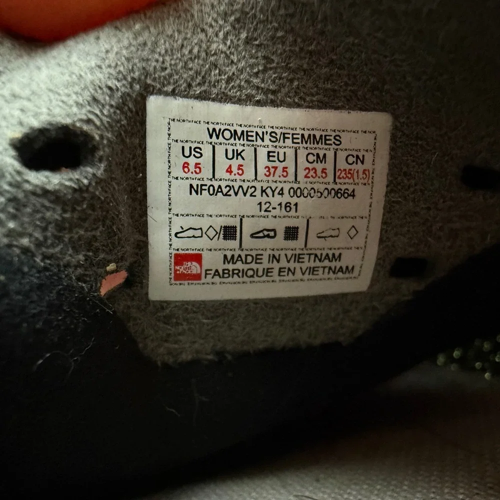 The North Face shoes have